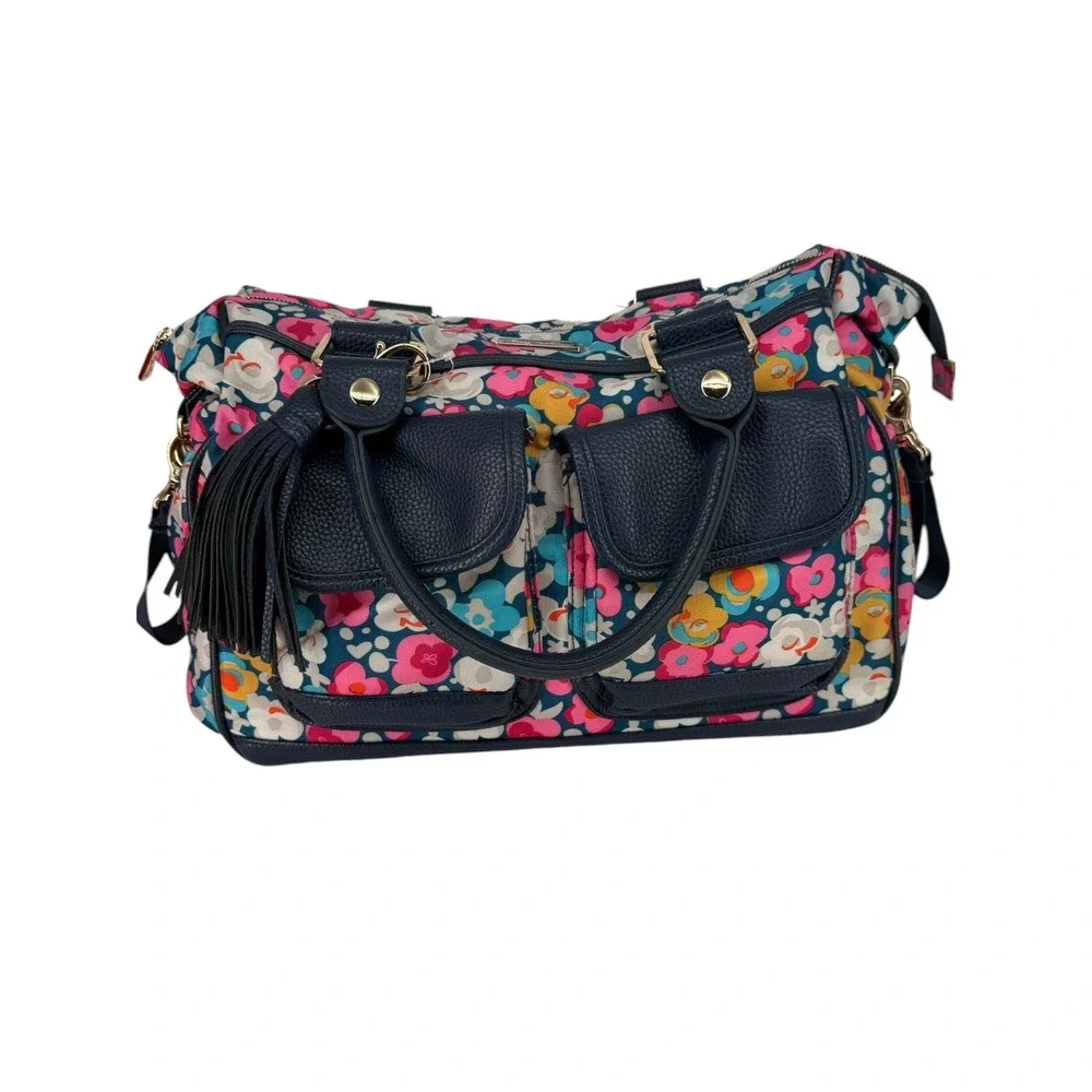 Itzy Ritzy Triple Threat Diaper Bag‎ Posy Pop Floral Multi-Way Backpack Satchel